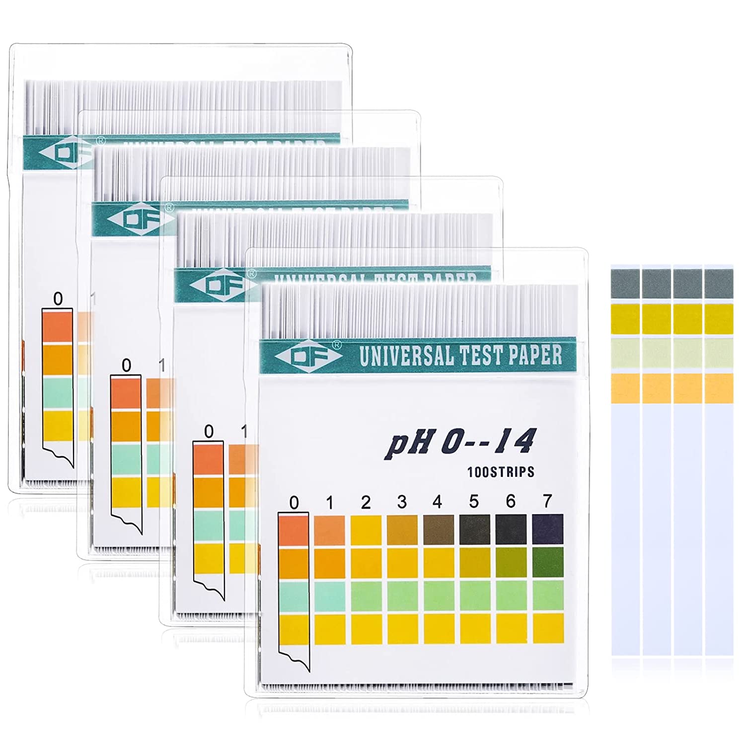 Water Testing Kit - 100 Strips 0-14 PH Alkaline Acid
