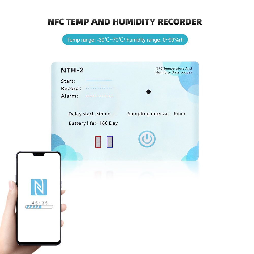 NFC Induction Temperature Logg - Weather Station Indoor recension och pris