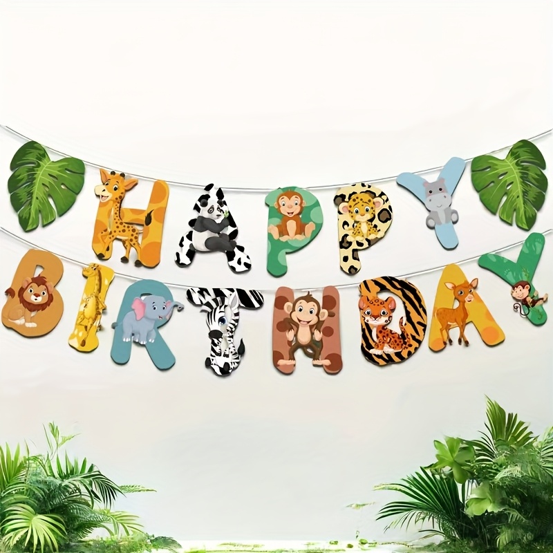 15pcs Jungle Safari Party Pape - Science Of Happiness recension och pris