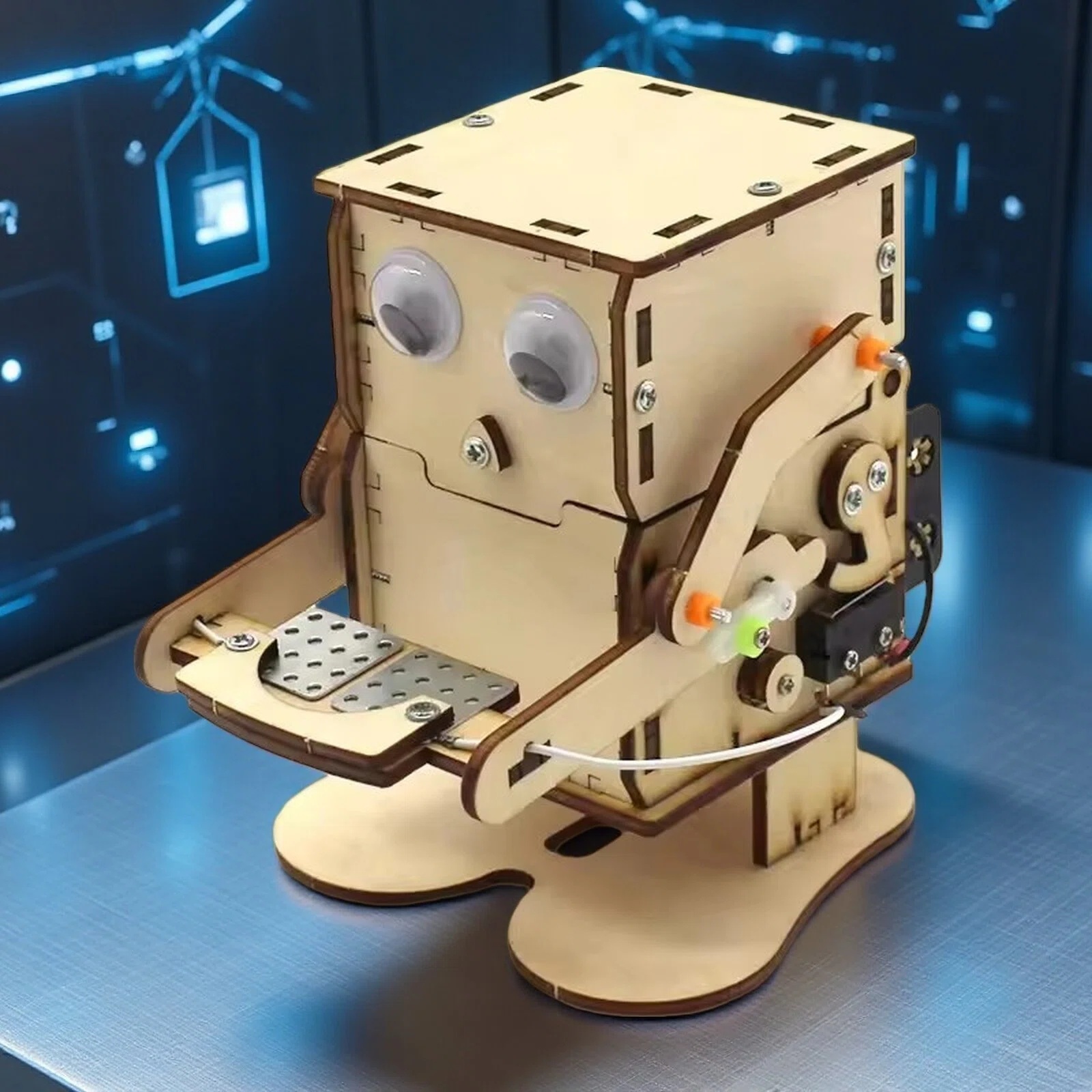 Coin Swallowing Eating Robot M - Science Diy Model recension och pris