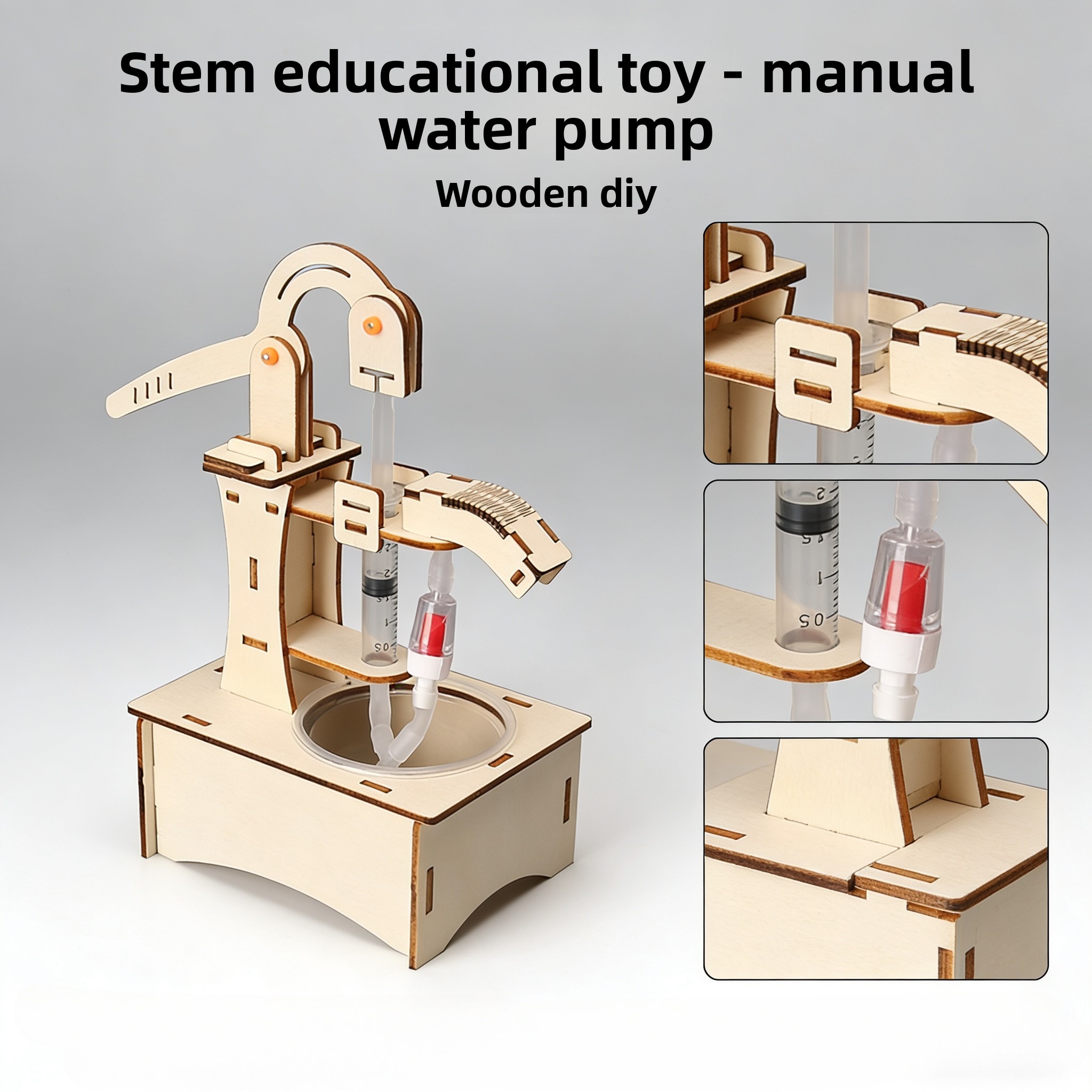 Wooden DIY Hand Pump Well Mode - Science Diy Model recension och pris
